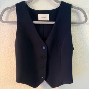 Aritzia Wilfred Navy Vest Top